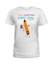 History Teacher Crayon Orange Ladies T-Shirt tile