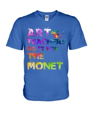 Art Teacher V-Neck T-Shirt tile