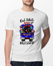 Dachshund Red White and Blessed Classic T-Shirt lifestyle-mens-crewneck-front-13