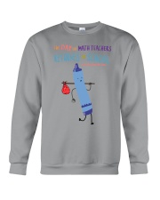 Math Teacher Crayon Blue Crewneck Sweatshirt tile
