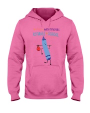 Math Teacher Crayon Blue Hooded Sweatshirt tile