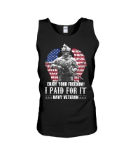 Nv Veteran I paid for it Unisex Tank tile