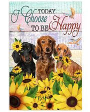 Dachshund Today I choose Joy 11x17 Poster front