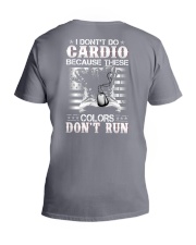 Veteran These colors don't run V-Neck T-Shirt tile