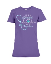 Nurse Save Lives Premium Fit Ladies Tee tile