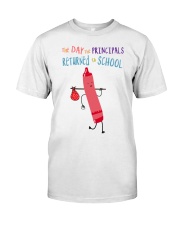 Principal Crayon Red Classic T-Shirt front