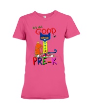 Back to school Pre-K Premium Fit Ladies Tee tile