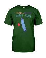 Art Teacher Crayon Blue 2 Classic T-Shirt tile