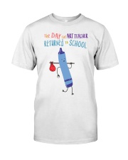 Art Teacher Crayon Blue 2 Classic T-Shirt front