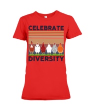 Chicken Celebrate Diversity Premium Fit Ladies Tee tile