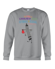 Kindergarten Crayon Black Crewneck Sweatshirt tile