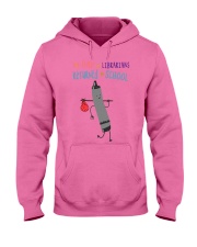 Librarian Crayon Black Hooded Sweatshirt tile