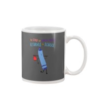 Lunch Ladies Crayon Blue Mug tile