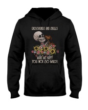 Dachshund and skull Hooded Sweatshirt tile