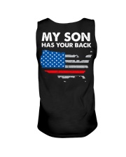Firefighter Dad My son has your back Unisex Tank tile