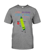 SPED Teacher Crayon Green Premium Fit Mens Tee tile