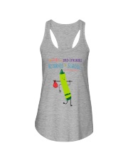 SPED Teacher Crayon Green Ladies Flowy Tank tile
