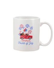 Dachshund American Truck Fourth of July Mug tile