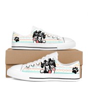 Cute Dachshund Women's Low Top White Shoes tile