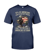 Veteran defend freedom Premium Fit Mens Tee tile