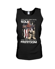 One save your soul Unisex Tank tile
