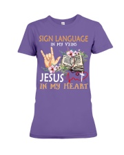 SIGN LANGUAGE Premium Fit Ladies Tee tile
