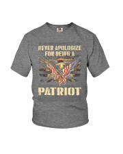 Never Apologize for being a Patriot Youth T-Shirt tile