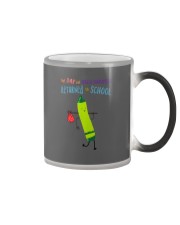 Speech Therapists Crayon Green Pea Color Changing Mug tile