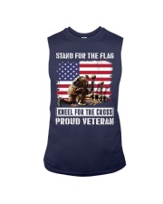 Veteran Stand for the flag kneel for the cross Sleeveless Tee tile