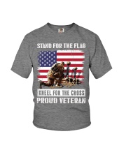 Veteran Stand for the flag kneel for the cross Youth T-Shirt tile
