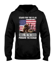 Veteran Stand for the flag kneel for the cross Hooded Sweatshirt tile