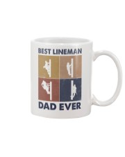 Best Lineman Dad Ever Mug tile