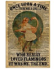 Flamingo Once Upon a time Retro 11x17 Poster front