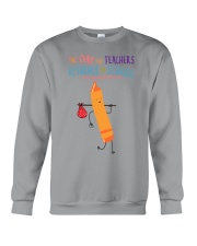 Teacher Crayon Orange Crewneck Sweatshirt tile