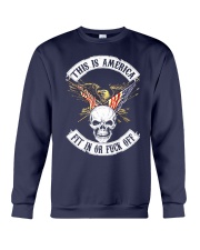 This is America Fit in or f'ck off Crewneck Sweatshirt tile