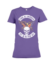 This is America Fit in or f'ck off Premium Fit Ladies Tee tile
