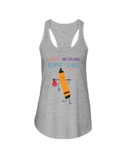 Art Teacher Crayon Orange Ladies Flowy Tank tile