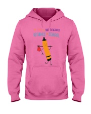 Art Teacher Crayon Orange Hooded Sweatshirt tile