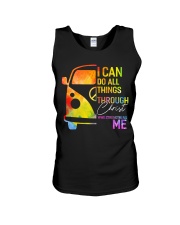 Camper I can do all things Unisex Tank tile