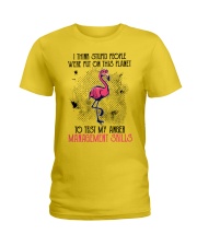Flamingo Anger Management Skills Ladies T-Shirt tile