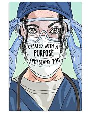 Nurse Created with a purpose 11x17 Poster front