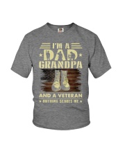 I'm a dad grandpa and a veteran Youth T-Shirt tile