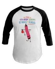 5th Grade Crayon Red Baseball Tee tile