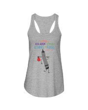 4th Grade Crayon Black Ladies Flowy Tank tile