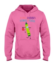 Students Crayon Mask Green Pea Hooded Sweatshirt tile