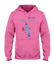 Art Teacher Crayon Blue Hooded Sweatshirt tile