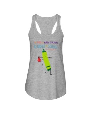 Math Teacher Crayon Green Ladies Flowy Tank tile