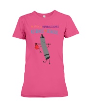 Paraprofessional Crayon Black Premium Fit Ladies Tee tile