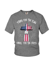 Stand for the flag kneel for the cross Youth T-Shirt tile