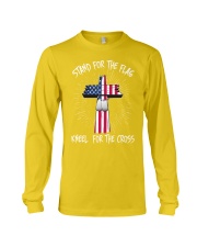 Stand for the flag kneel for the cross Long Sleeve Tee tile